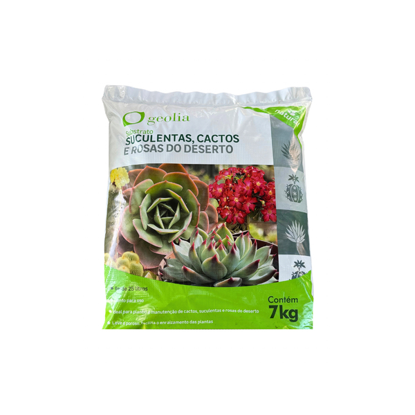 Substrato Cacto|Suculenta|Rosa do deserto Sólido Orgânico 25L Geolia